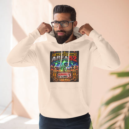 Be caution Area 52 Fleece Hoodie