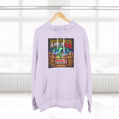Be caution Area 52 Fleece Hoodie