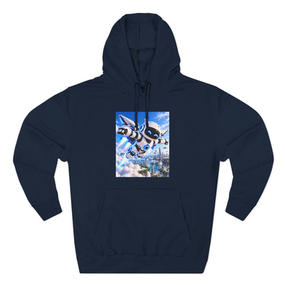 Three-Panel Fleece Hoodie