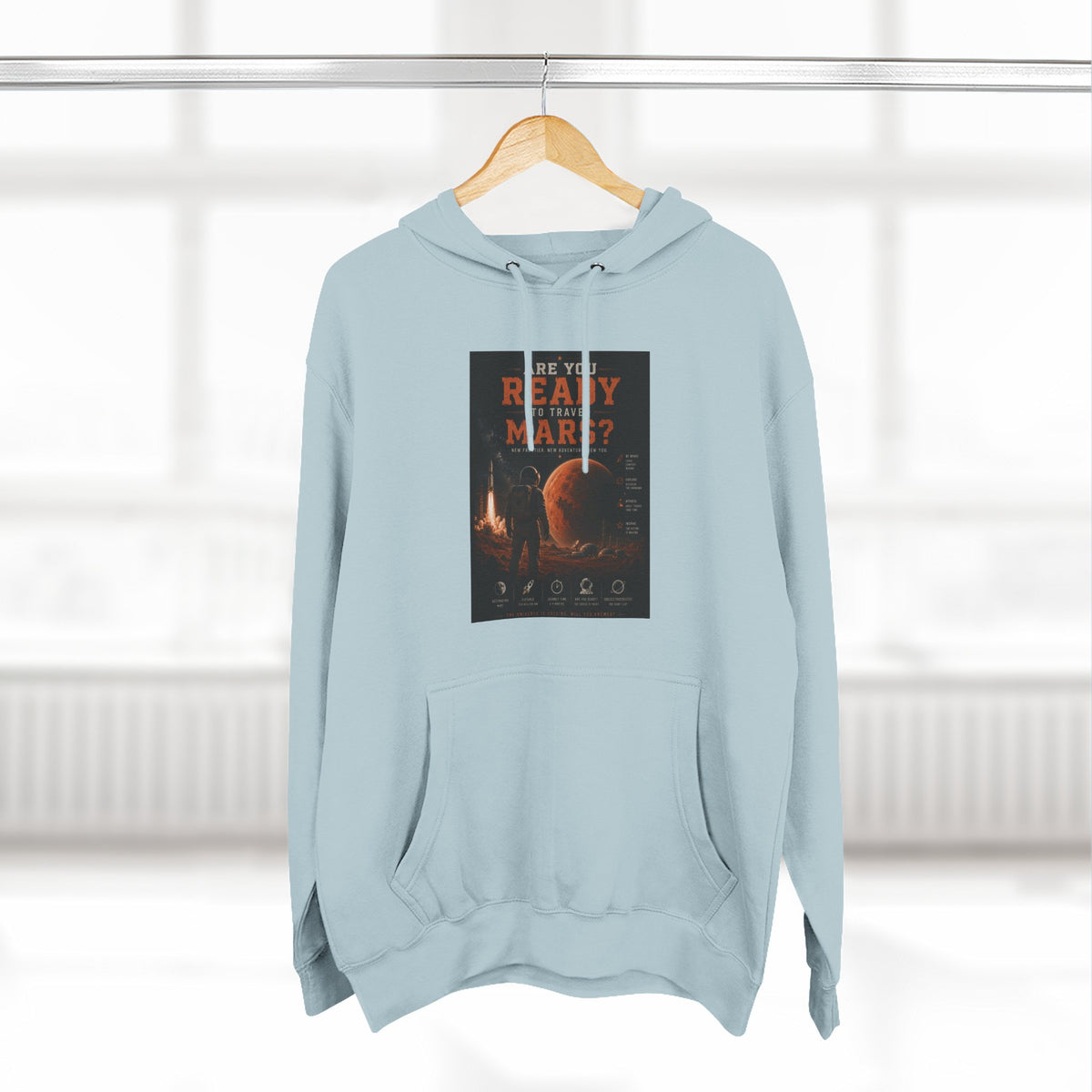 Are you ready to travel mars? Fleece Hoodie