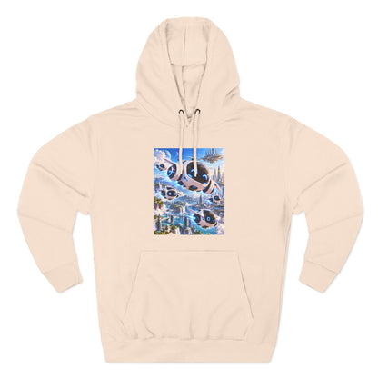 Three-Panel Fleece Hoodie
