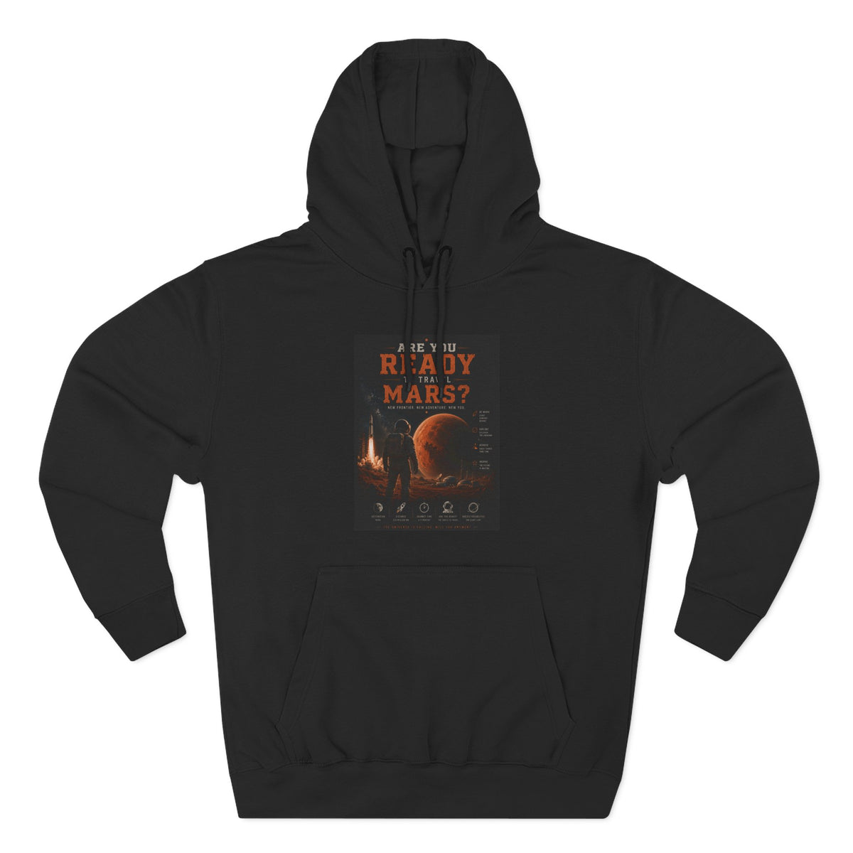 Are you ready to travel mars? Fleece Hoodie