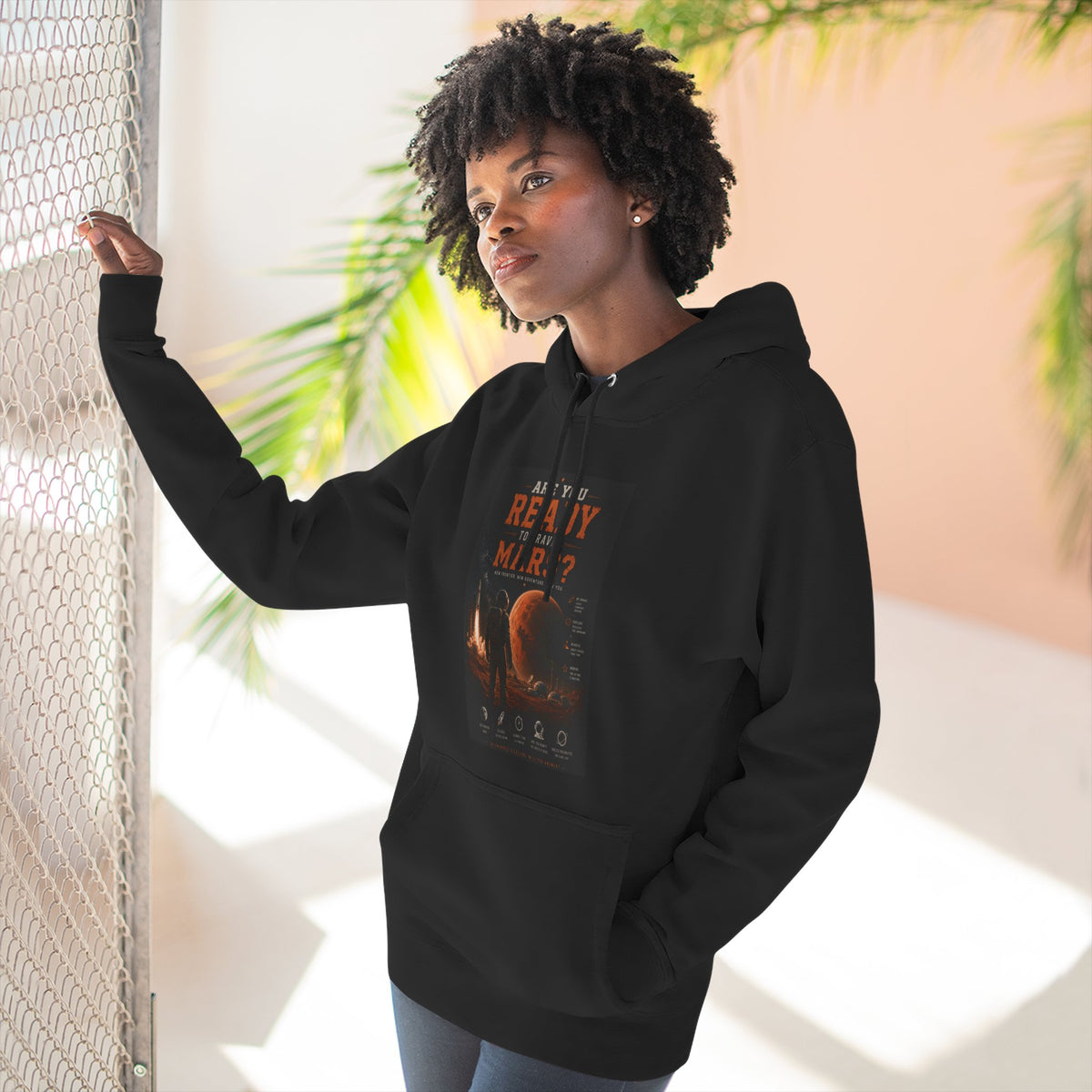Are you ready to travel mars? Fleece Hoodie