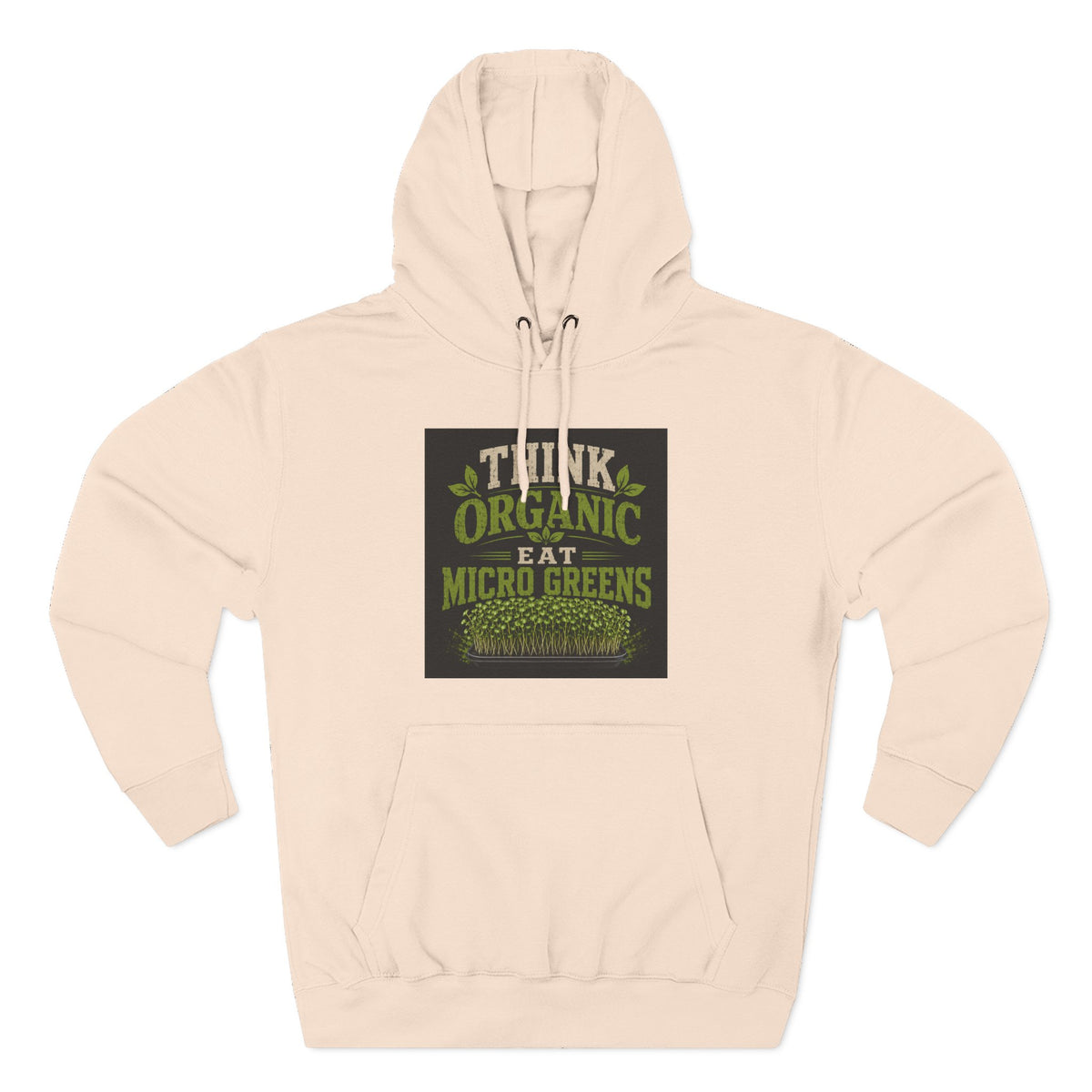 Think Organic, Eat Microgreens Fleece Hoodie
