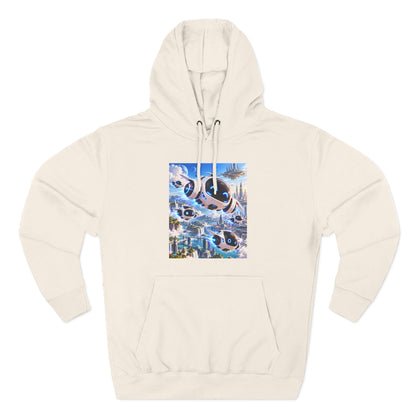 Three-Panel Fleece Hoodie