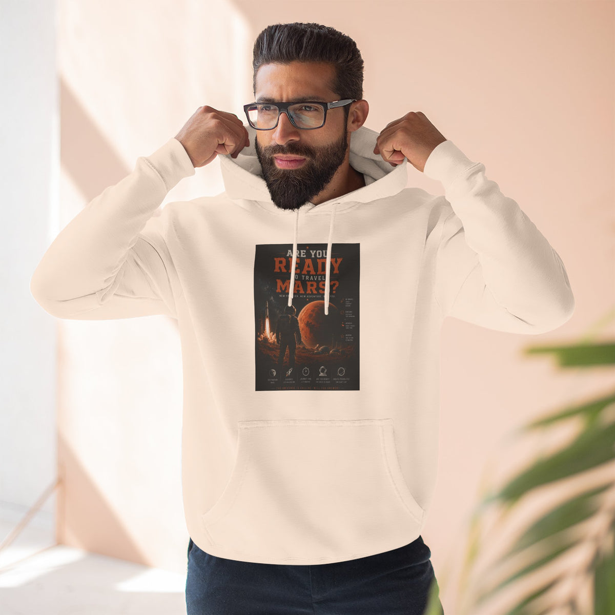 Are you ready to travel mars? Fleece Hoodie
