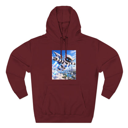 Three-Panel Fleece Hoodie