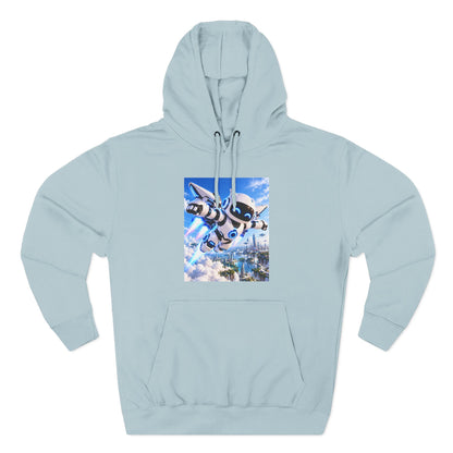 Three-Panel Fleece Hoodie