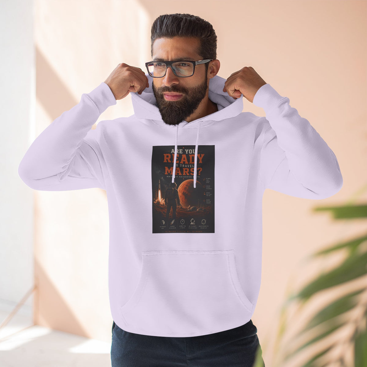 Are you ready to travel mars? Fleece Hoodie