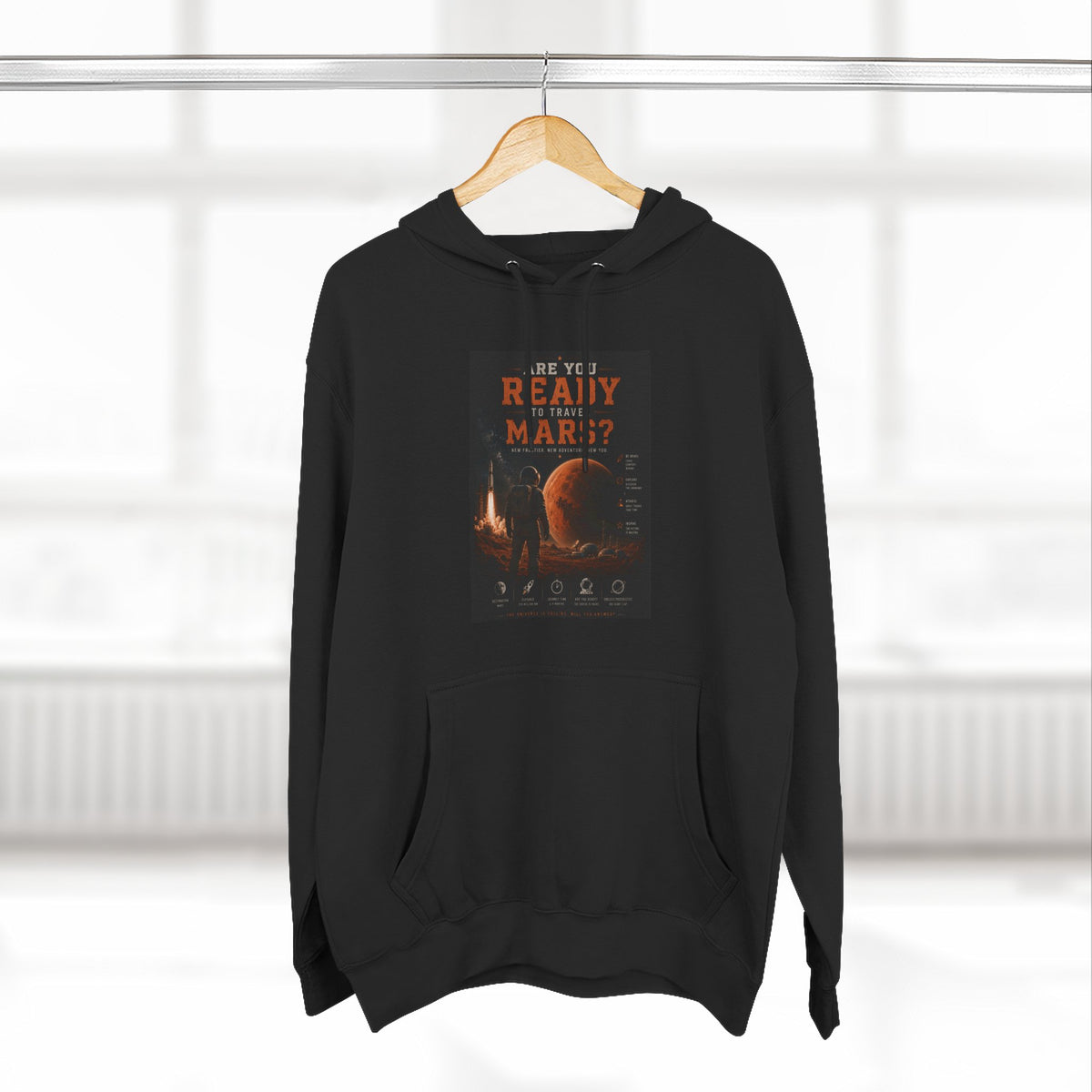 Are you ready to travel mars? Fleece Hoodie