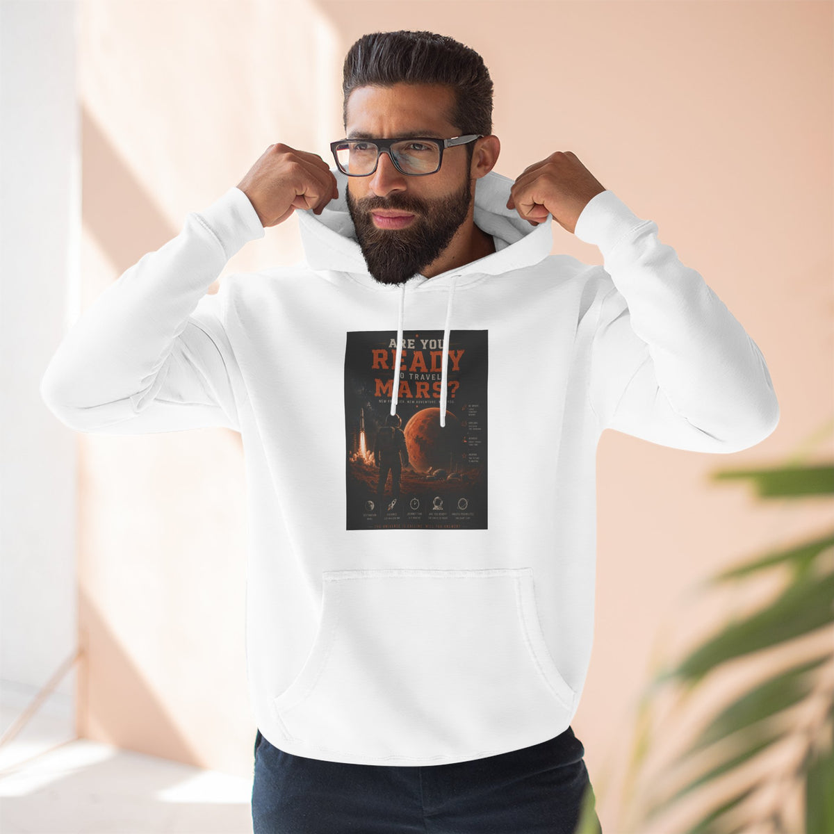 Are you ready to travel mars? Fleece Hoodie
