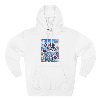 Three-Panel Fleece Hoodie