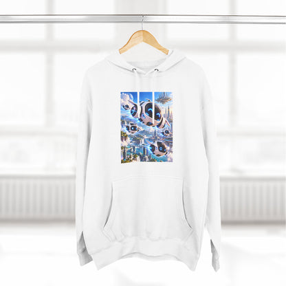 Three-Panel Fleece Hoodie