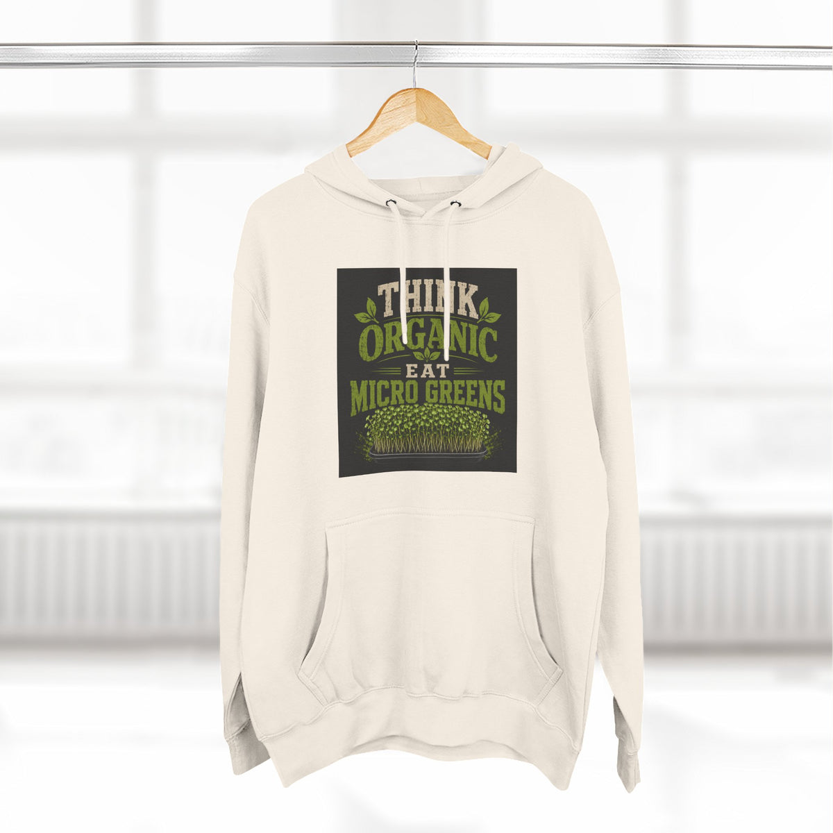 Think Organic, Eat Microgreens Fleece Hoodie