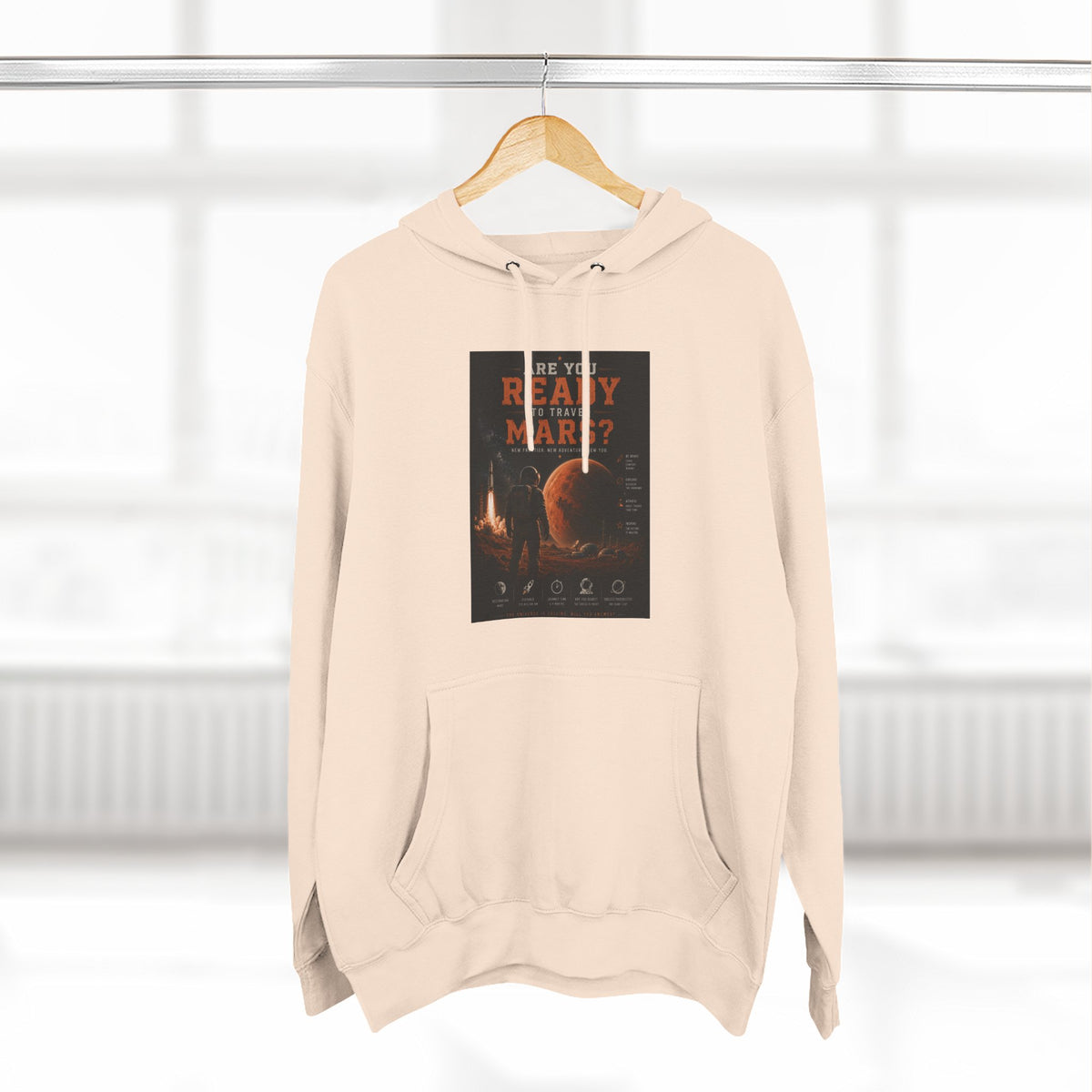 Are you ready to travel mars? Fleece Hoodie