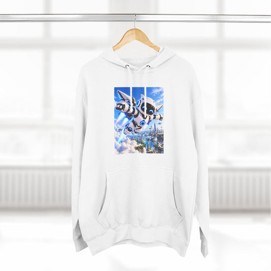 Three-Panel Fleece Hoodie
