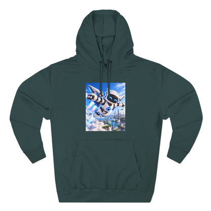 Three-Panel Fleece Hoodie