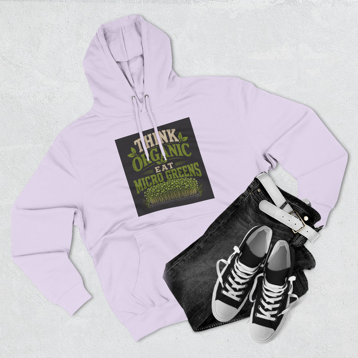 Think Organic, Eat Microgreens Fleece Hoodie