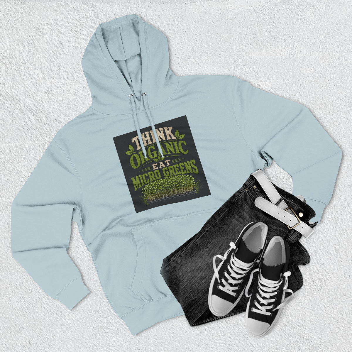 Think Organic, Eat Microgreens Fleece Hoodie