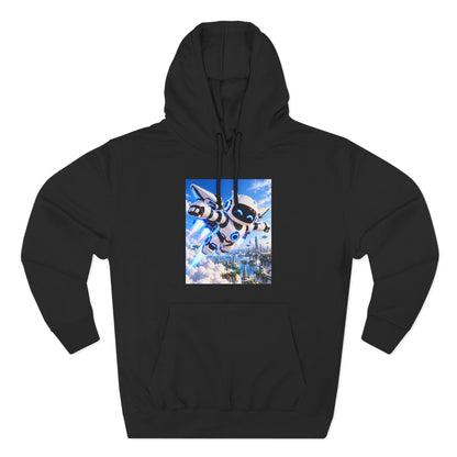 Three-Panel Fleece Hoodie