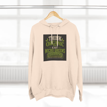 Think Organic, Eat Microgreens Fleece Hoodie